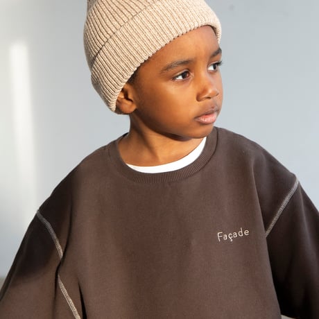 Chunky Sweatshirt -Coffee- / Façade