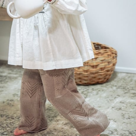 《High west ver. 》nermie pointail knit pant - Beige - / nermie