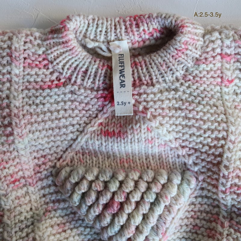 ニット》 Diamond Alan Sweater 【SKY SATSUMA】 /FLUFF
