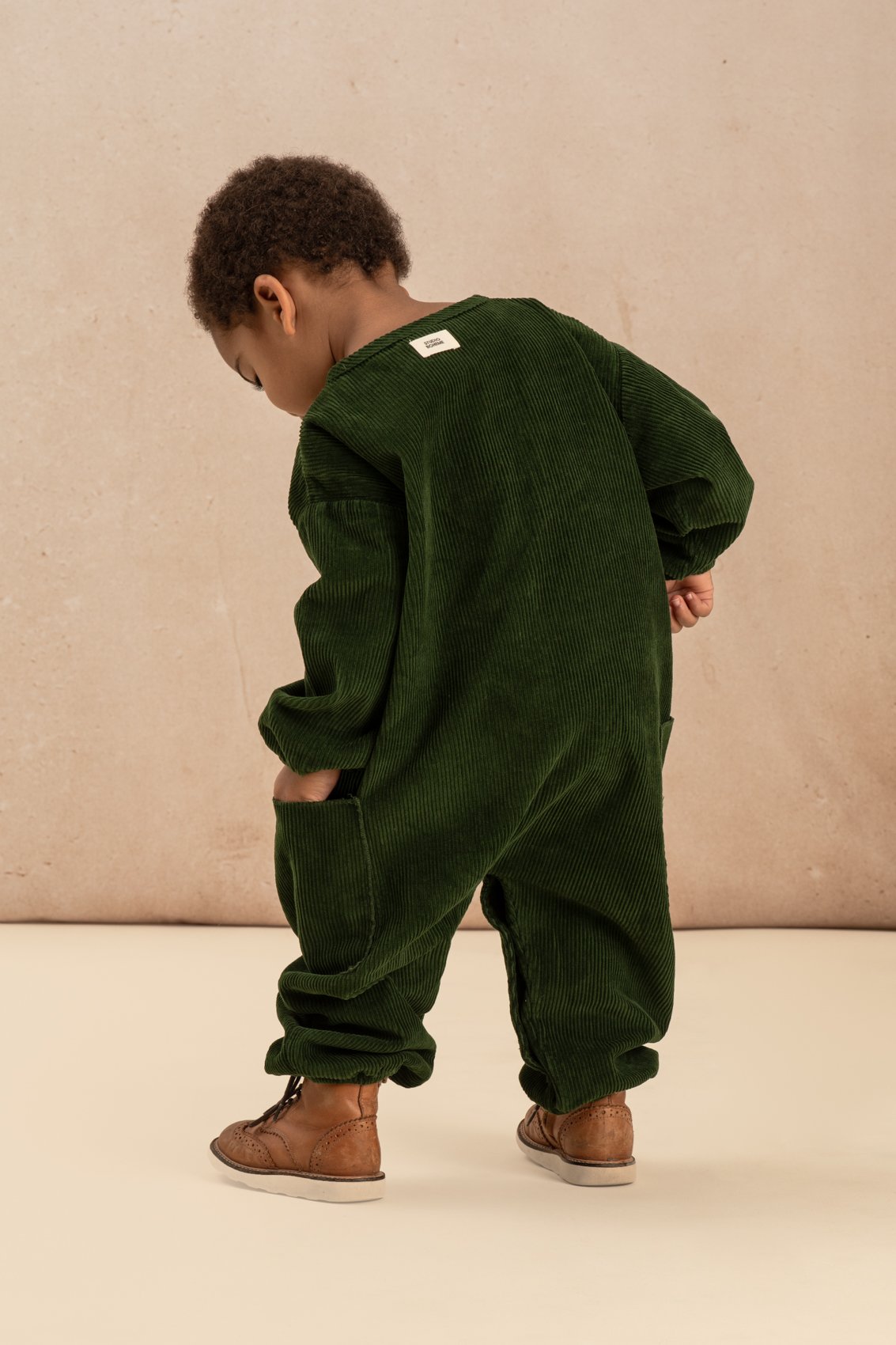 41. BIG PAPI JUMPSUIT 【DEEP GREEN】/ STUDIO BOHE