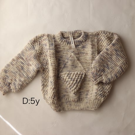 nermie限定★Diamond Alan Sweater【Birch】 /FLUFF WEAR