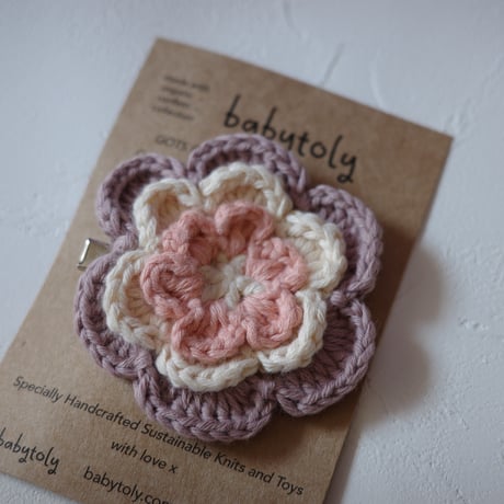 3 LAYER FLOWER クリップ( star core )/ babytoly