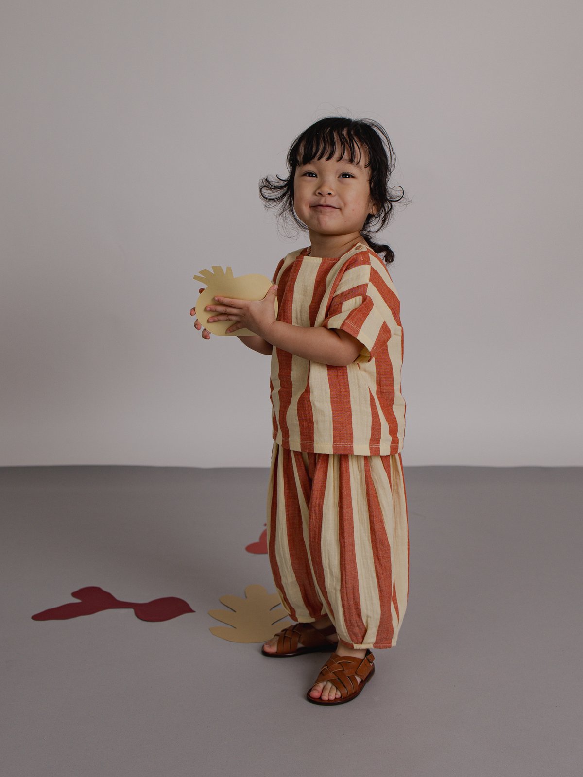 Tomato Stripes Resort Pants / organic zoo | ner