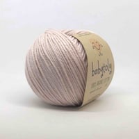 【毛糸】100% Organic Cotton Yarn - POWDER PINK / babytoly