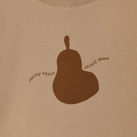Pear Slogan Sweatshirt / organic zoo