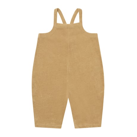 Wheat Terry Cropped Dungarees / organic zoo