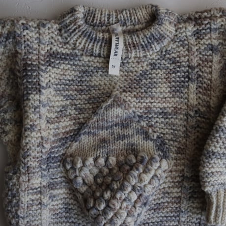 再入荷！nermie限定★Diamond Alan Sweater【Birch】 /FLUFF WEAR