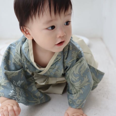 【納期:1〜2週間で発送】袴は4色から選べます。 Hand made オリジナル袴 "Anemone Blue" / pieni kukka