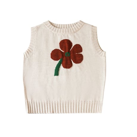 FLORET VEST -CREAM- / knit planet