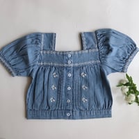 BLOUSE CHAMBRAY BRODEE / Emile et Ida