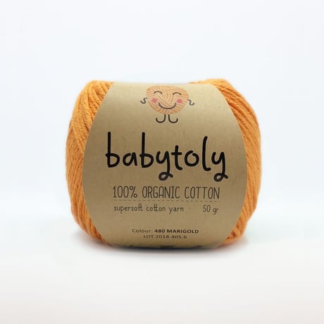 【毛糸】100% Organic Cotton Yarn - MARIGOLD / babytoly