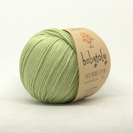 【毛糸】100% Organic Cotton Yarn - PISTACHIO / babytoly