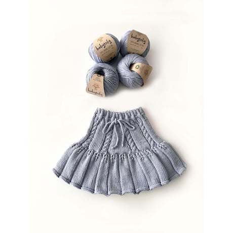 【毛糸】100% Organic Cotton Yarn - Periwinkle / babytoly