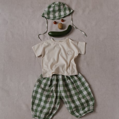 Dill Gingham Resort Pants / organic zoo