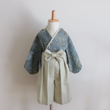 【納期:1〜2週間で発送】袴は4色から選べます。 Hand made オリジナル袴 "Anemone Blue" / pieni kukka