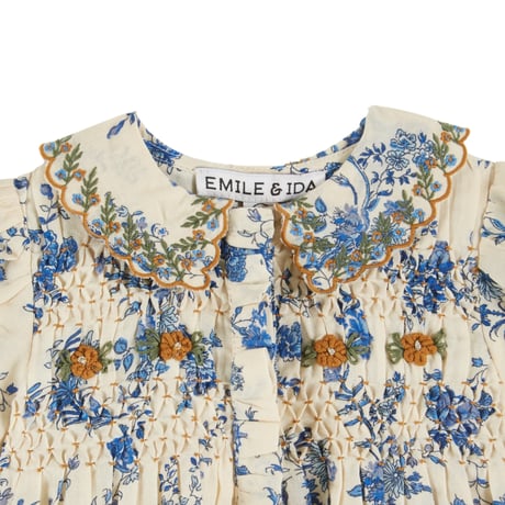 【ラスト1点】BLOUSE SMOCKEE COL BRODE / Emile et Ida
