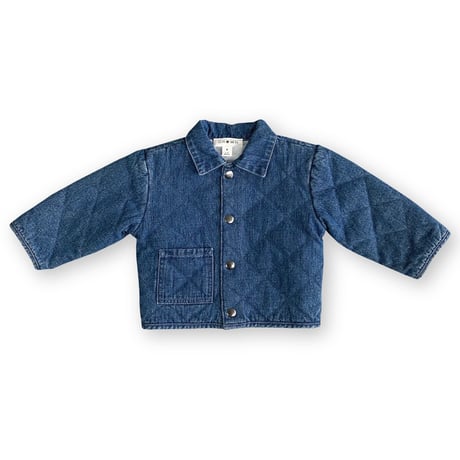 【ラスト１点】QUILTED HEMP DENIM JACKET - DENIM /GROWN