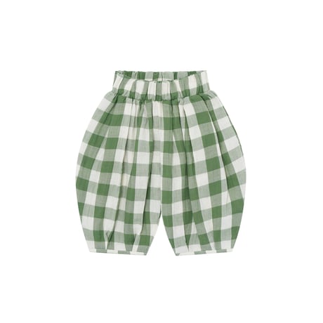 Dill Gingham Resort Pants / organic zoo