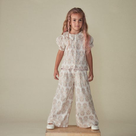 FLORAL WALLPAPER TOP / COCO AU LAIT