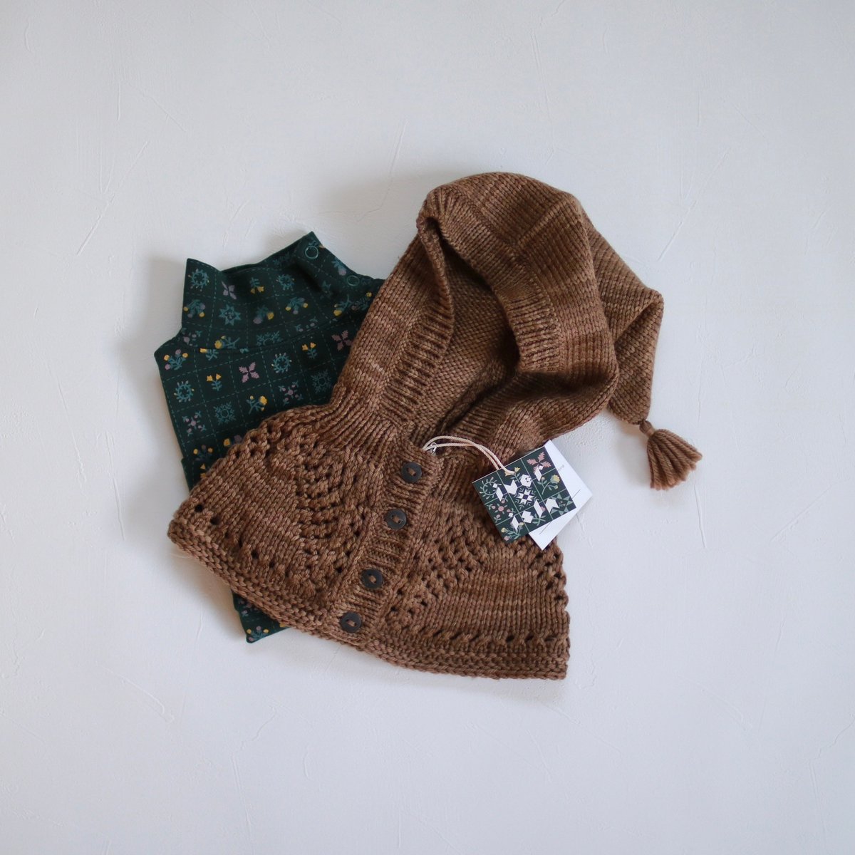 ラスト1点】lace yoke balaclava . cocoa / iver and i