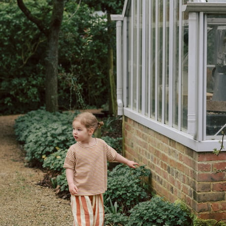Tomato Stripes Resort Pants / organic zoo