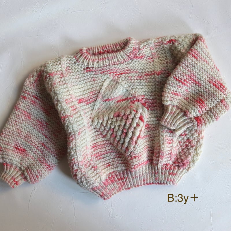 ニット》 Diamond Alan Sweater 【SKY SATSUMA】 /FLUFF