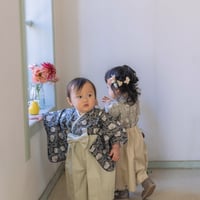 【納期:1〜2週間で発送】袴は4色から選べます。Hand made オリジナル袴 "Pimparnel EBONY" / pieni kukka