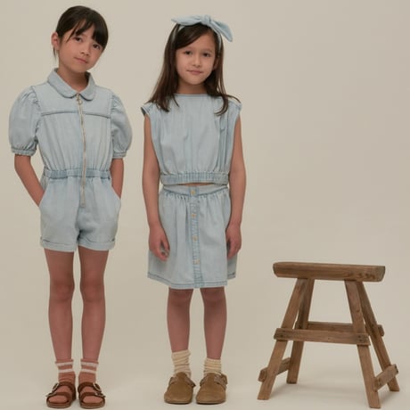 💎【ラスト1点】 Loretta Jumpsuit Denim Blue /  C'era una volta
