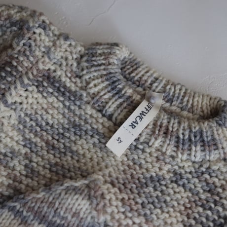 再入荷！nermie限定★Diamond Alan Sweater【Birch】 /FLUFF WEAR