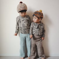 【ラスト１点】nermie pointail knit pant - mint - / nermie