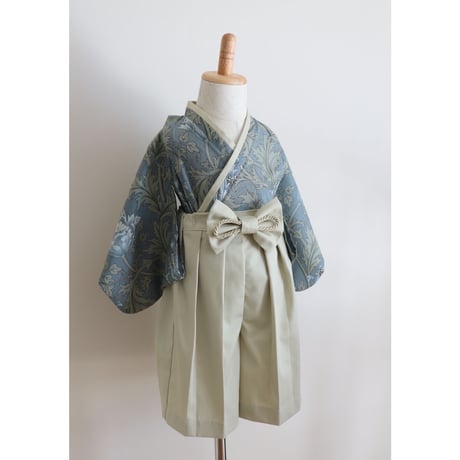 【納期:1〜2週間で発送】袴は4色から選べます。 Hand made オリジナル袴 "Anemone Blue" / pieni kukka