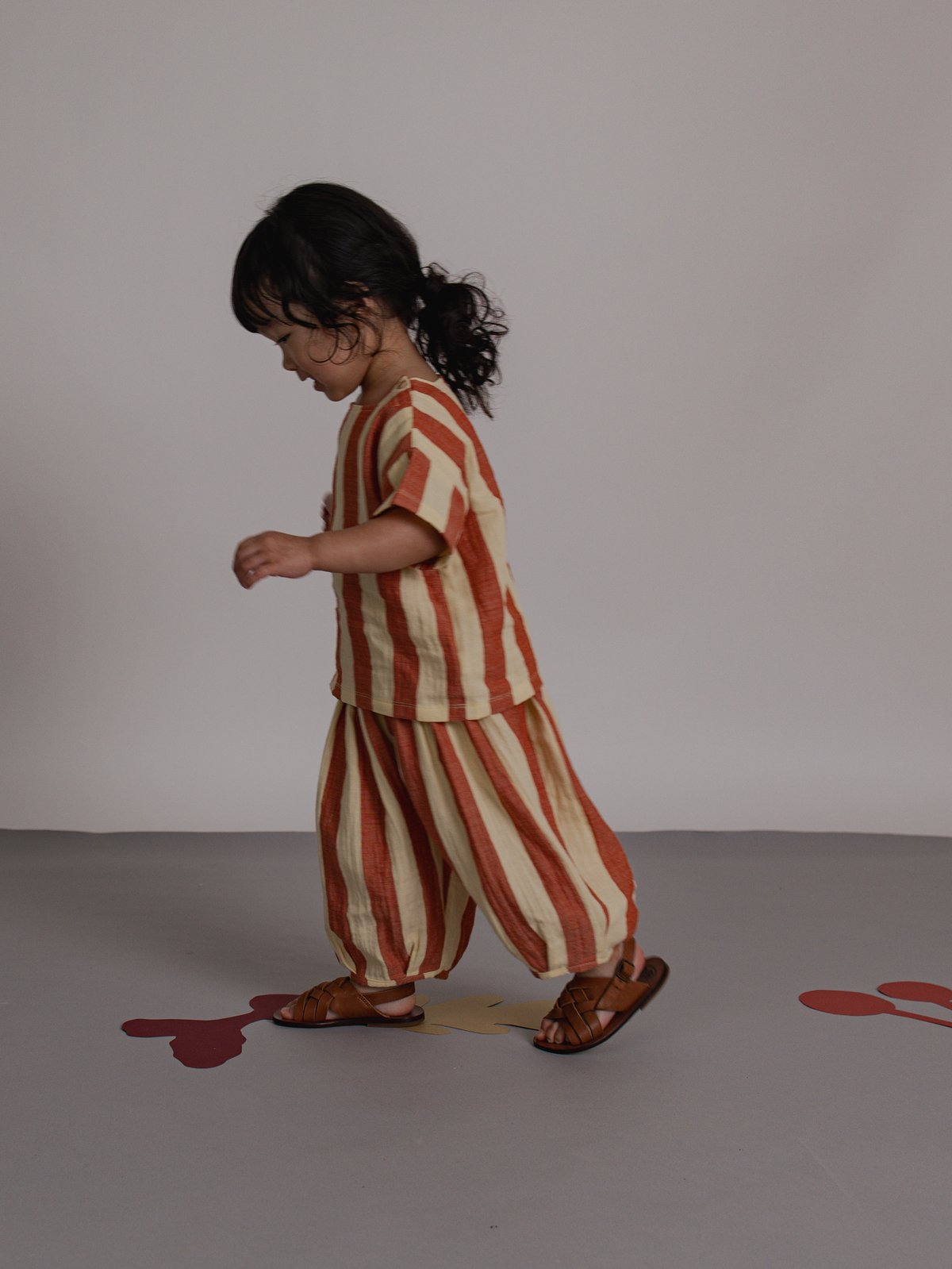 Tomato Stripes Resort Pants / organic zoo | ner