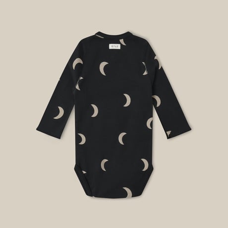 Charcoal Midnight Wrap Bodysuit / organic zoo
