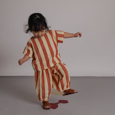 Tomato Stripes Resort Pants / organic zoo