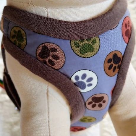 （受注制作）ハーネス  Paws gray