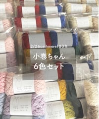 10ｇ小巻ちゃん６色セット｜2/26 カシミヤ100％