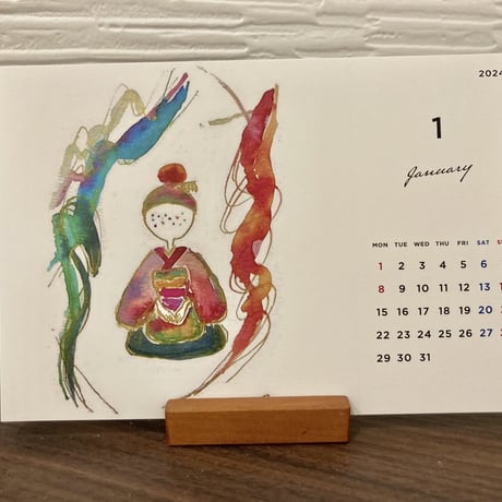 【受注販売】そばかすこちゃん卓上カレンダー 2024 1月始まり