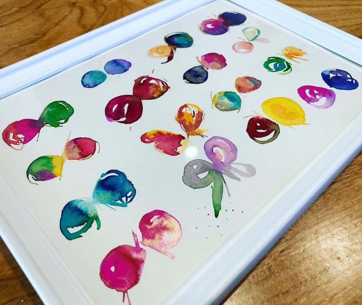 抽象画 青と白、ピンク 【公式通販】