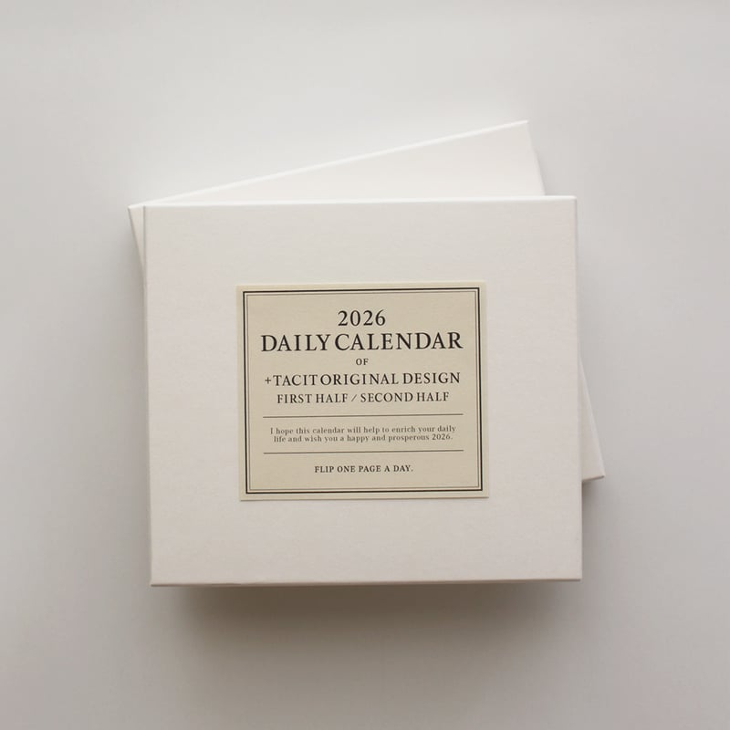【新品】 +tacit 日めくりカレンダー 2026 Calend ar 2026 Daily Calendar | +tacit