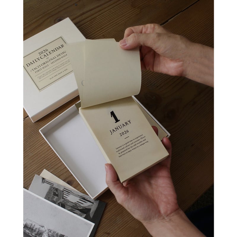 【新品】 +tacit 日めくりカレンダー 2026 Calend ar 2026 Daily Calendar | +tacit
