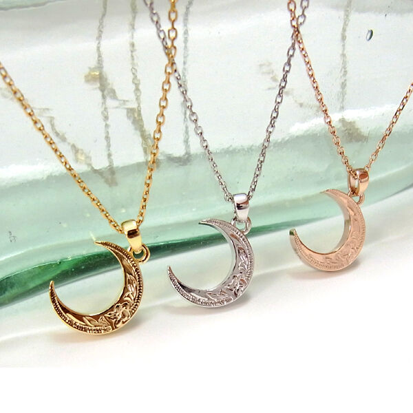 ムーンハワイアン 三日月チャーム ペンダントトップ ハワイアン