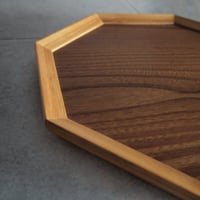 八角の卓上膳／ケヤキ（現品販売）