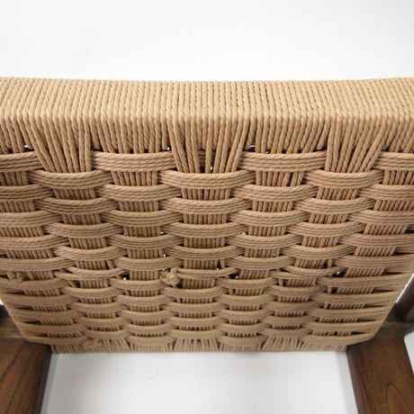 ECスツール【ECST】ケヤキ古色/ヘリンボーン編み