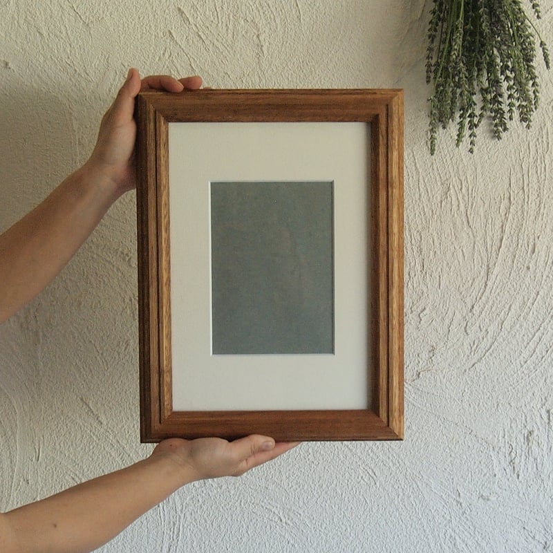 ヴェニス風景　額縁入り アルミ額縁 フォトフレーム 「AG-02」ワイド4切サイズ ブラック