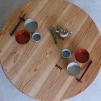 ちゃぶ台【折れ脚金具仕様】/スギ　Φ９０cm