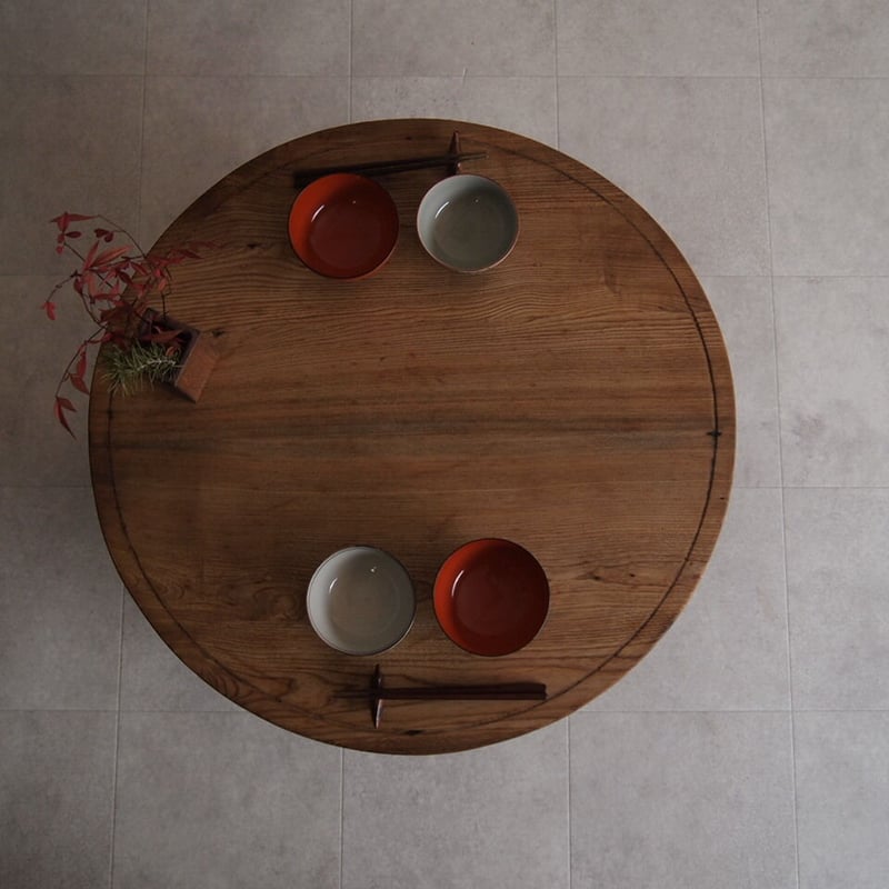 最終値下げしました！ テーブル ちゃぶ台 一枚板 珍しい化石？シブ