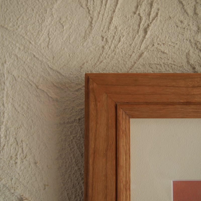 フォトフレーム/額 ブラックチェリー マット付き2L/A4 | キグラシ家具