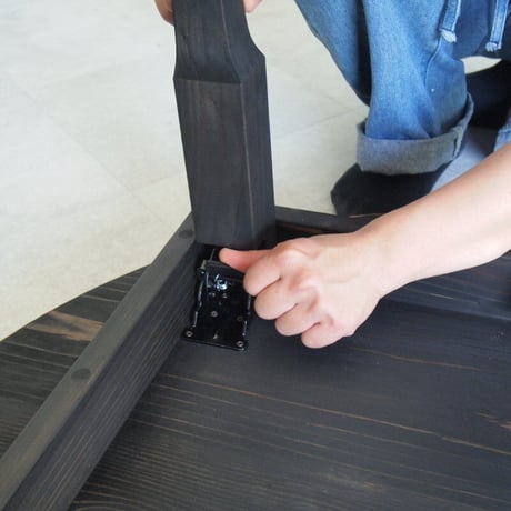 ちゃぶ台【折れ脚金具仕様】/スギ　Φ９０cm