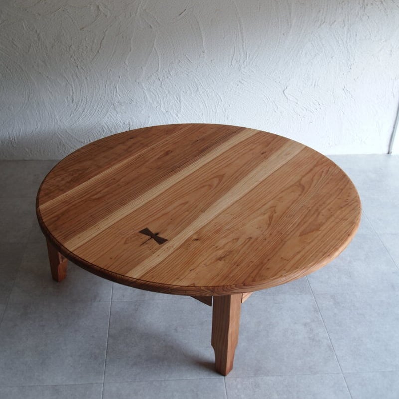 ちゃぶ台 折りたたみ 脚 ちゃぶ台【折れ脚金具仕様】スギ チギリ入り | キグラシ家具工房