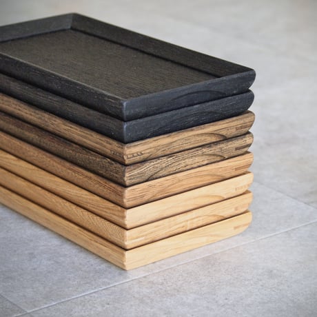 ミニトレー　クリ各種　限定色/古材色/鉄媒染